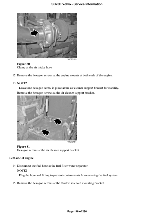 Volvo SD70D Soil Compactor Repair Service Manual - Image 2