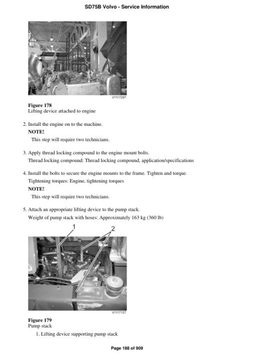 Volvo SD75B Soil Compactor Repair Service Manual - Image 2