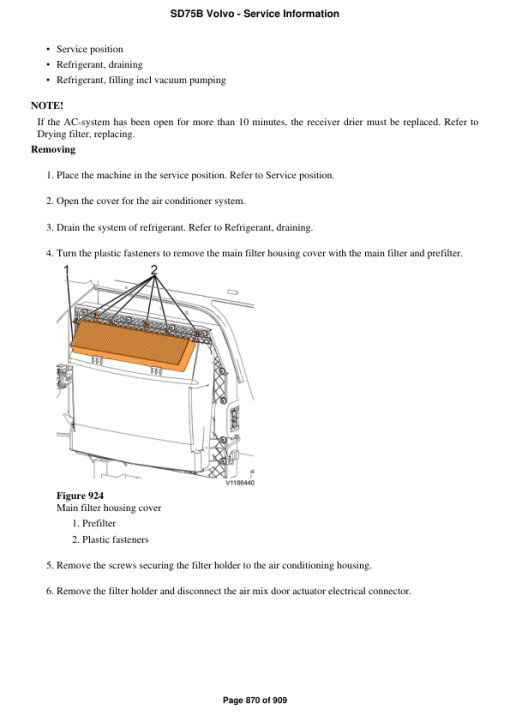 Volvo SD75B Soil Compactor Repair Service Manual - Image 5