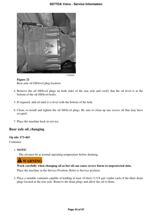 Volvo SD77DA Soil Compactor Repair Service Manual - Image 2