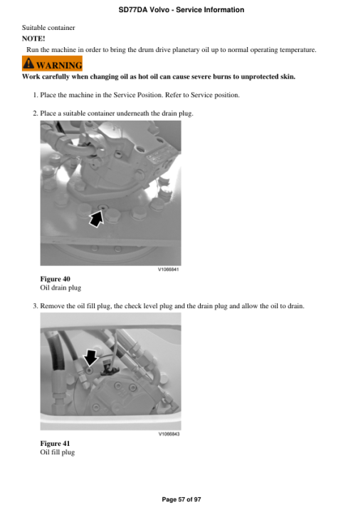 Volvo SD77DA Soil Compactor Repair Service Manual - Image 3