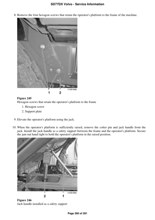 Volvo SD77DX Soil Compactor Repair Service Manual - Image 2