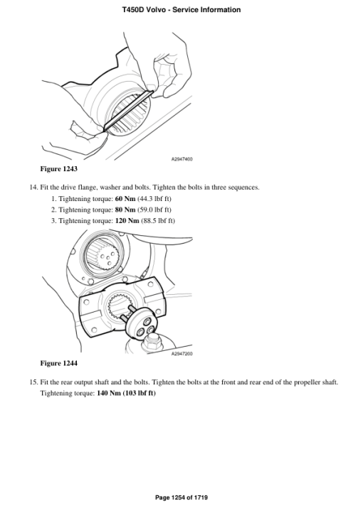 Volvo T450D Articulated Dump Truck Repair Service Manual - Image 2