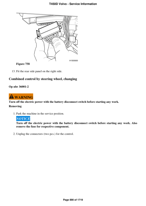 Volvo T450D Articulated Dump Truck Repair Service Manual - Image 5