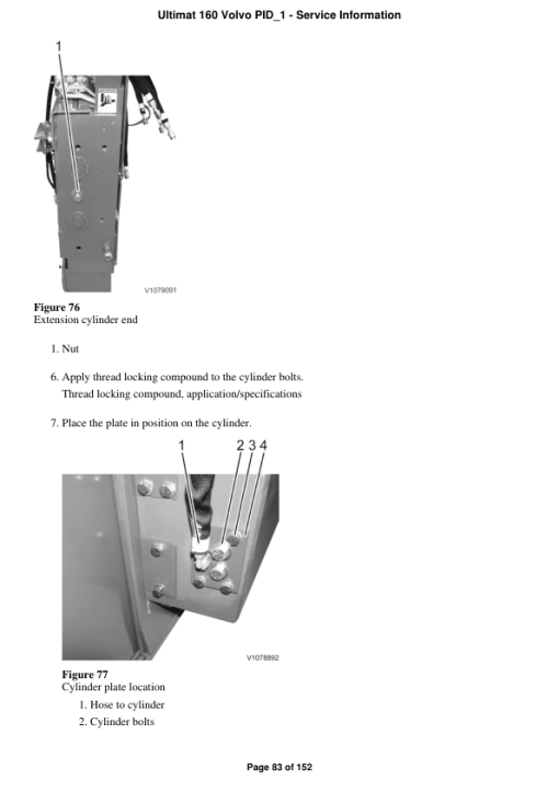 Volvo Ultimat 160 Screeds Repair Service Manual - Image 3