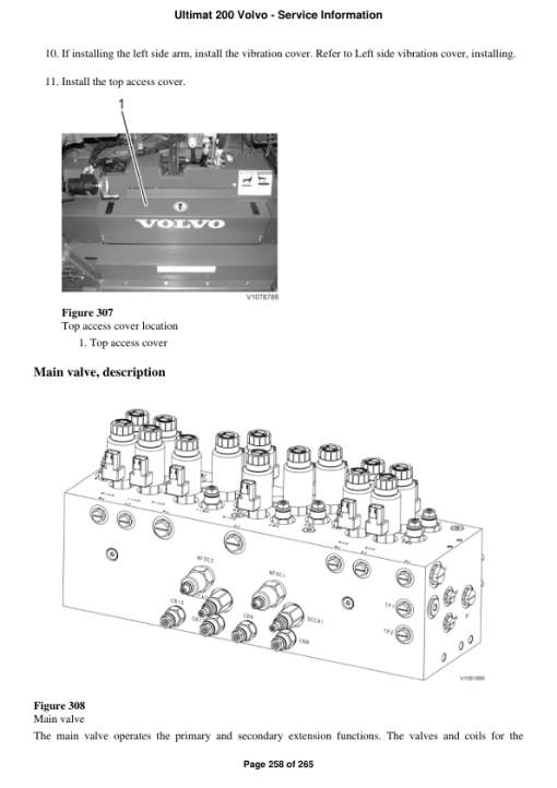 Volvo Ultimat 200 Screeds Repair Service Manual - Image 3