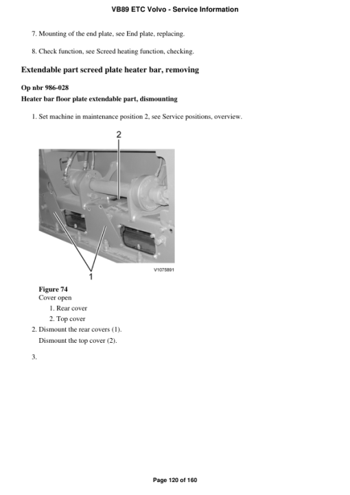 Volvo VB89 ETC Screeds Repair Service Manual - Image 2