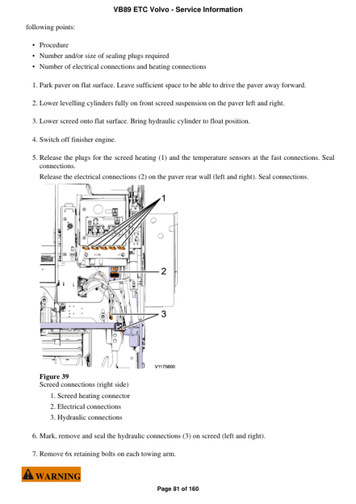 Volvo VB89 ETC Screeds Repair Service Manual - Image 3