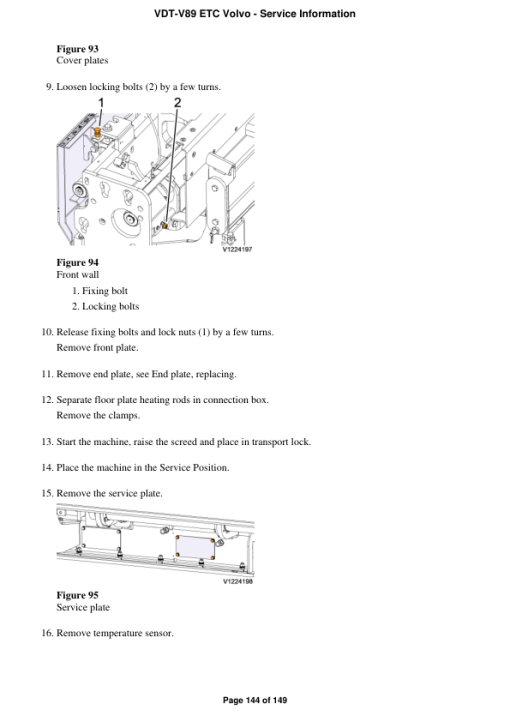 Volvo VDT-V89 ETC Screeds Repair Service Manual - Image 2