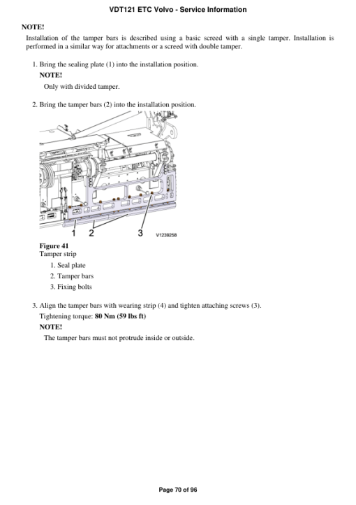 Volvo VDT121 ETC Screeds Repair Service Manual - Image 2