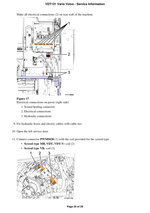 Volvo VDT121 Vario Screeds Repair Service Manual - Image 3