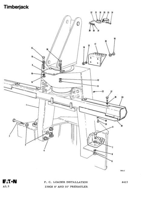 Timberjack 200D Forwarders (SN 782011-787113) Parts Catalog Manual - WC0764 - Image 2