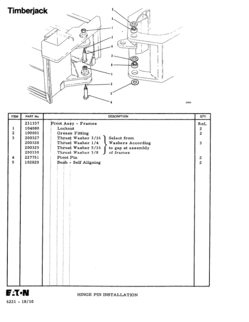 Timberjack 200D Forwarders (SN 787117-788857) Parts Catalog Manual - WC0767A - Image 2