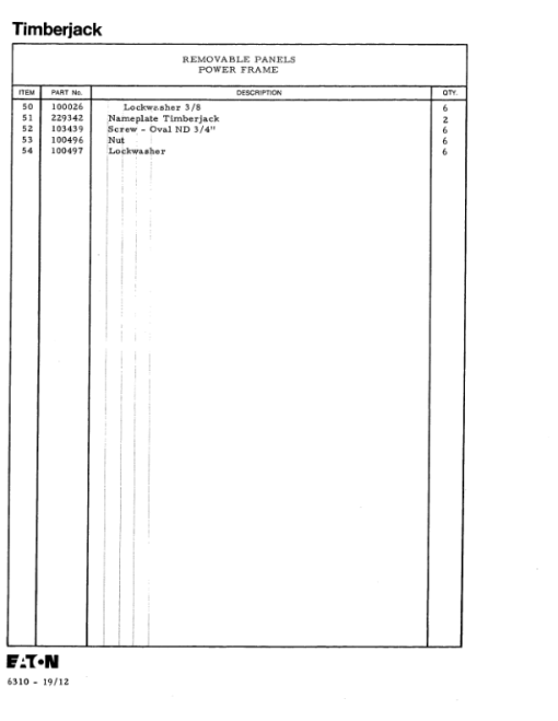 Timberjack 200D Forwarders (SN 787117-788857) Parts Catalog Manual - WC0767A - Image 4