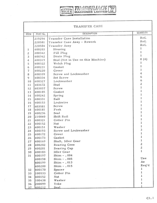 Eaton Carrier Harvester Parts Catalog Manual - Image 3