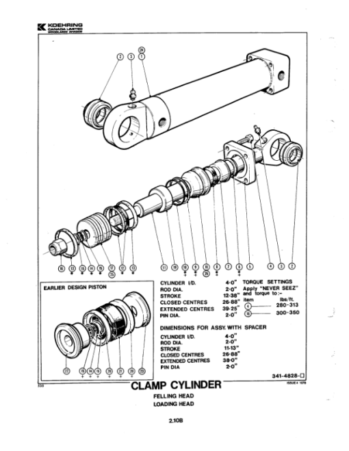 Koehring KFF Forwarders (SN 40002-) Parts Catalog Manual - WC2141498 - Image 3