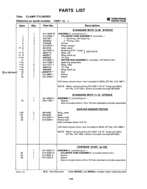 John Deere Saw,Shear Wrist Action Felling Heads Parts Catalog Manual - WC21415381 - Image 4