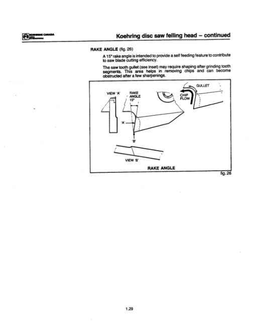 Koehring 20 Inch, 22 Inch (CAT 227, 225, 225.5, 235, 221) Felling Heads (SN 12531-12751-121101) Parts Catalog Manual - Image 3