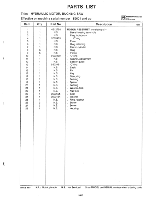 Koehring Waterous K620 Delimbers (SN 52601-) Parts Catalog Manual - WC2141602 - Image 4