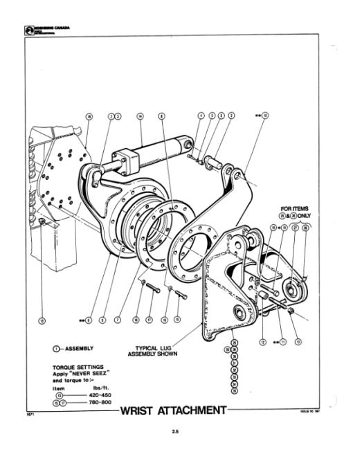 Koehring 20 Inch, 22 Inch (Tanguay Machine) Felling Heads Parts Catalog Manual - Image 3