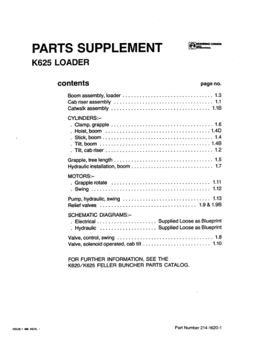 Koehring Knuckleboom Loader (SN 52317-) Parts Catalog Manual - Image 3