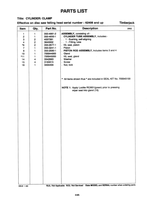 Timberjack 618 Tracked Feller Bunchers (SN 52815–) Parts Catalog Manual - WC21416264 - Image 3