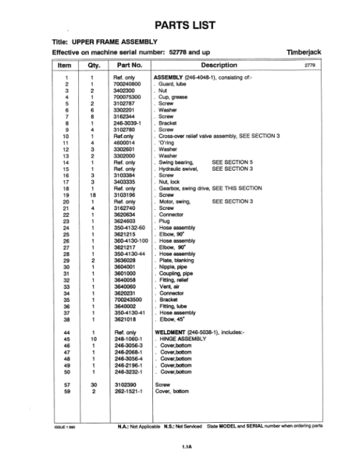 Timberjack 618 Tracked Feller Bunchers (SN 52815–) Parts Catalog Manual - WC21416264 - Image 2