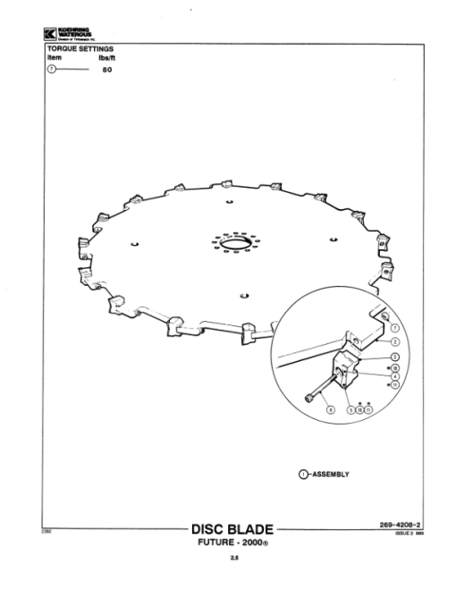 Koehring 20 Inch (JD643) Felling Heads (SN 12101 – 12499 & 62001 –) Parts Catalog Manual - Image 4