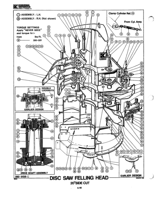 Koehring 20 Inch (Case 1187B) Felling Heads (SN 12531– & 12101–) Parts Catalog Manual - WC2141650 - Image 3