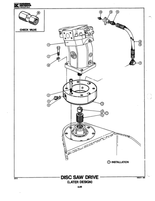 Koehring 20 Inch, 22 Inch (CAT. 227 - 180hp) Felling Heads Parts Catalog Manual - WC2141656 - Image 4