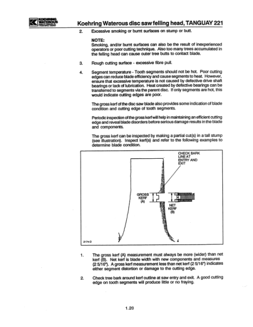 Koehring 20 Inch (Tanguay 221) Felling Heads Parts Catalog Manual - WC2141666 - Image 3