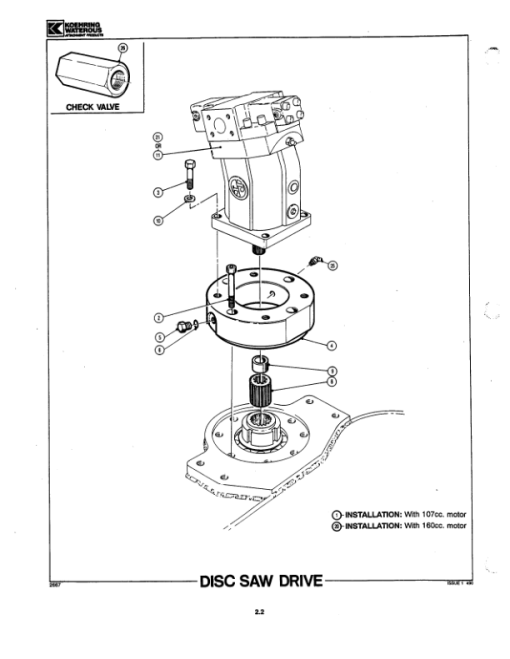 Koehring 16 Inch (Franklin 4000) Felling Heads (SN 68004-) Parts Catalog Manual - WC2141669 - Image 2