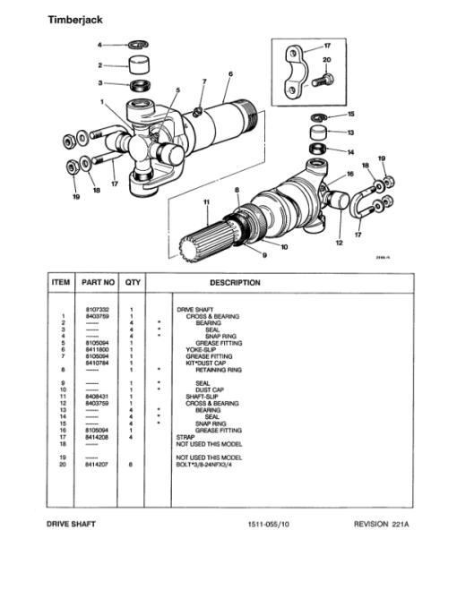 Timberjack 230F Forwarders Parts Catalog Manual - WC235191 - Image 4