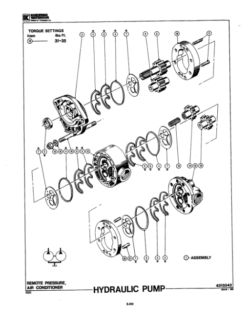 Koehring Waterous 440 Knuckleboom Loader (SN 32001- ) Parts Catalog Manual - Image 2