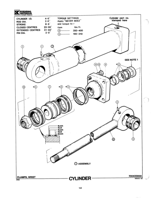 Koehring 18 Inch (Caterpillar Machine SN 601004 –) Felling Head Parts Catalog Manual - Image 4