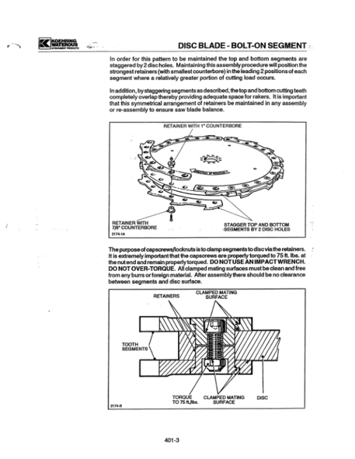 Koehring 16 Inch, 18 Inch, 20 Inch, 22 Inch, 24 Inch (Timberjack 600, 2500, 2600 SERIES) Felling Heads Parts Catalog Manual - Image 4