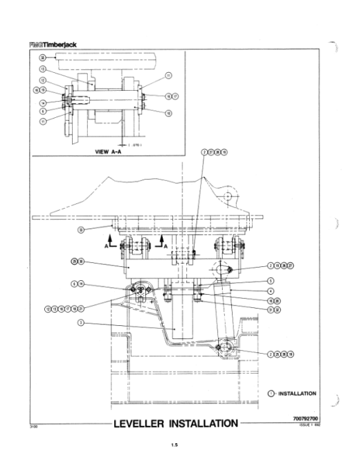 Timberjack 2628 Tracked Feller Bunchers (SN 55601-55604) Parts Catalog Manual - WC700795500 - Image 2