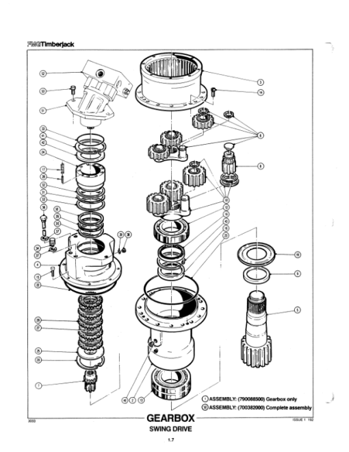 Timberjack 2628 Tracked Feller Bunchers (SN 55601-55604) Parts Catalog Manual - WC700795500 - Image 4