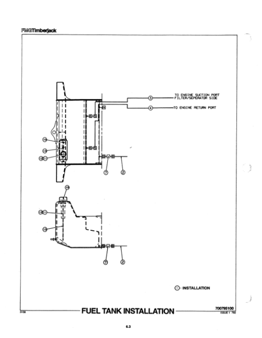 Timberjack 2618 Tracked Feller Bunchers (SN 55001-55002) Parts Catalog Manual - WC700881800 - Image 2