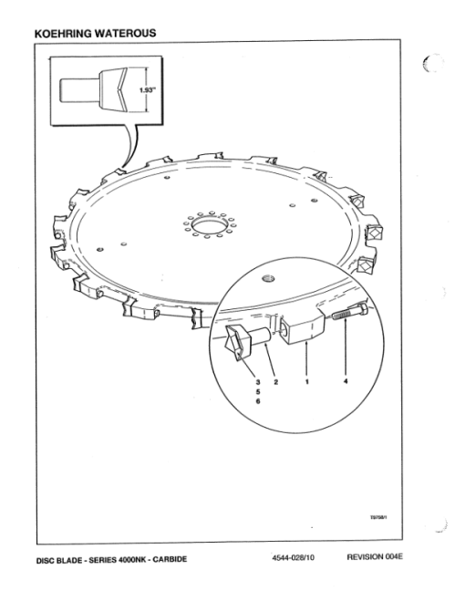 Koehring 16 Inch, 18 Inch, 20 Inch, 22 Inch (John Deere 643D & 793D) Felling Heads Parts Catalog Manual - Image 3