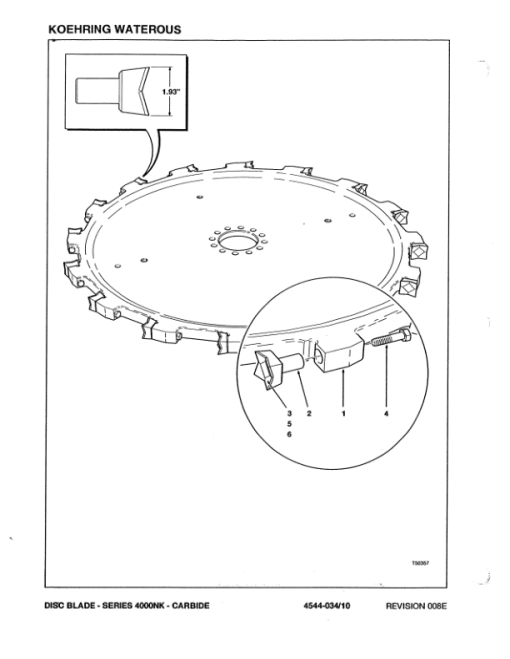 Koehring 16 Inch, 18 Inch, 20 Inch (Hydro-Ax) Felling Heads Parts Catalog Manual - Image 4