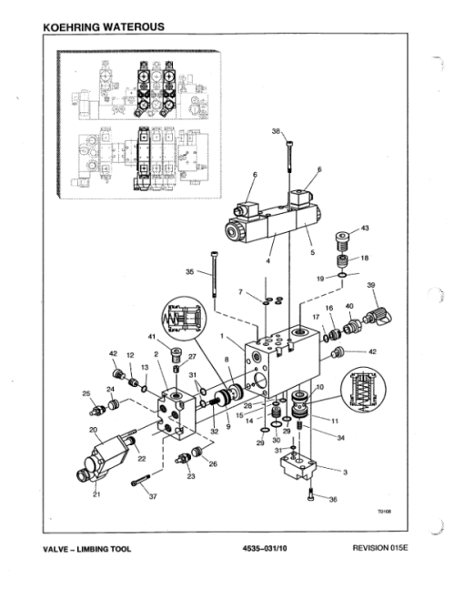 Koehring 746B (Timbco) Felling Head (SN 1305-1327 & 0012-0508) Parts Catalog Manual - Image 2