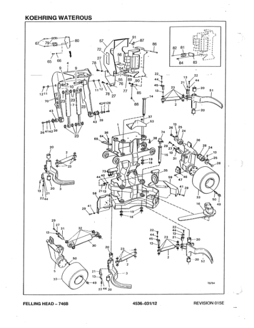 Koehring 746B Standard Felling Heads (SN 1305-1327 & 0012-0508) Parts Catalog Manual - WC701391400 - Image 2