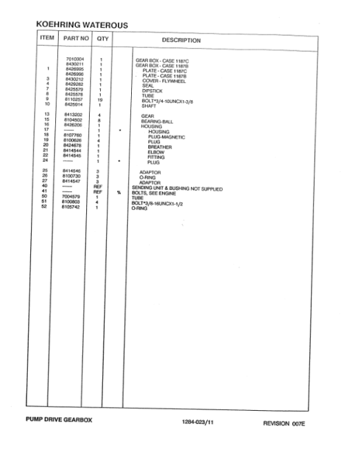 Koehring 20 Inch (Case 1187) Felling Heads (SN 63585-64149) Parts Catalog Manual - WC701411400 - Image 3