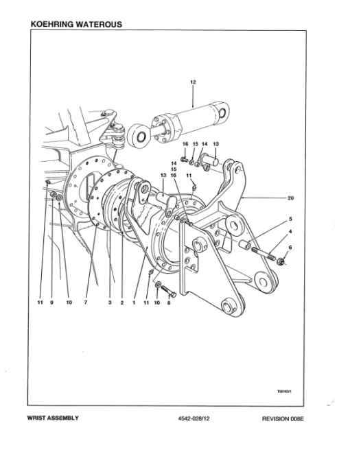 Koehring 18 Inch (Link Belt 2800) Felling Heads (SN 62001-64149) Parts Catalog Manual - WC701414800 - Image 4