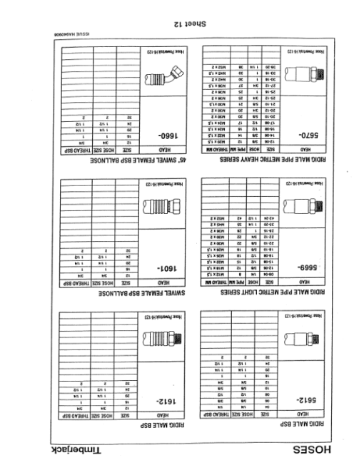 Koehring 746B (Hitachi) Felling Heads (SN 1305-1327  & 0012-0508) Parts Catalog Manual - WC701473000 - Image 2