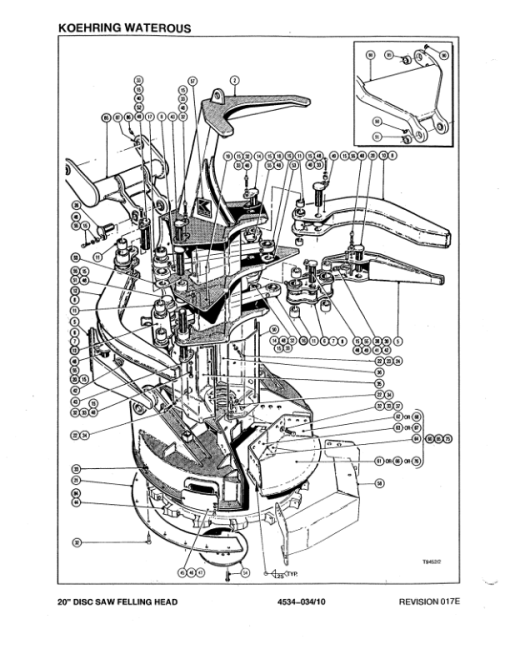 Koehring 18 Inch, 20 Inch (Hydro-Ax 611B) Felling Heads (SN 68280-970775 & 64150-970775) Parts Catalog Manual - Image 4