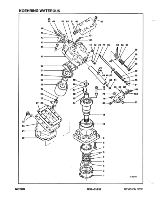 Koehring 18 Inch, 20 Inch, 22 Inch, 24 Inch Felling Heads (SN 603001 to 970775) Parts Catalog Manual - Image 4