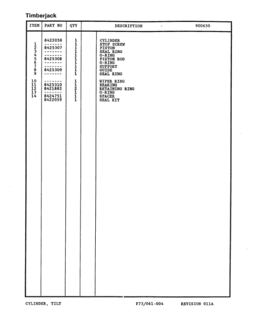 Timberjack 990 Wheeled Harvesters (SN 990157-999999) Parts Catalog Manual - WC990157 - Image 3