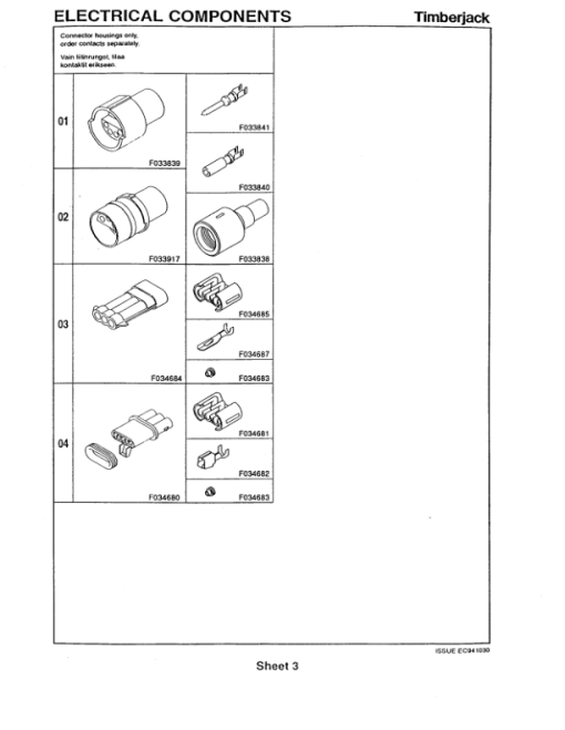 Koehring 746B (Samsung) Felling Head (SN 0275-0508) Parts Catalog Manual - WCF277023 - Image 3